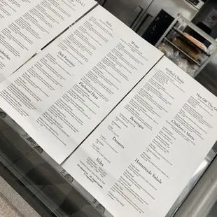 Menu (February 2024)