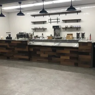 Coffee serving area