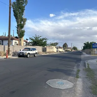 Probably over 350 feet apart how does this make sense in anyway, they plan connecting to that pole in far distant in the photo