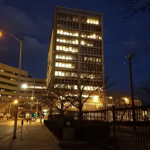 2/4/19 Night View of PNM Building