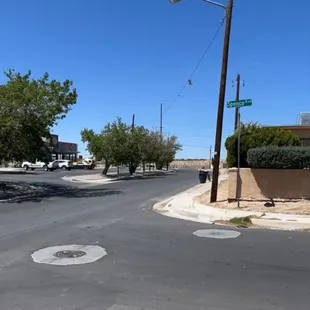 Light taken out over stop sign when they could have easy replaced this pole and equidistant other poles would have been lined up