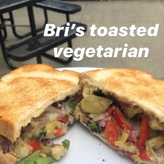 Bri's Toasted Vegetarian Sandwich