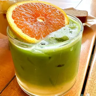 Iced Matcha Orange Bang