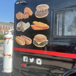 a black food truck