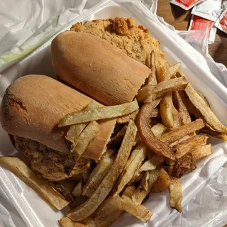 Chicken Fried Steak Po Boy