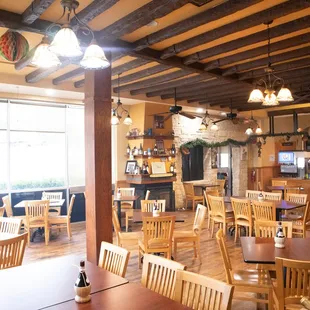 Inside main dining room