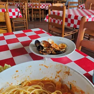 Filled with seafoood