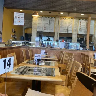Dining area and front counter