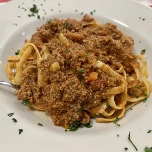 Fettuccine Bolognese