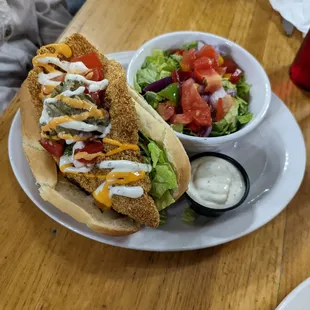 Catfish poboy