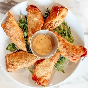 Jerk Chicken Egg Rolls