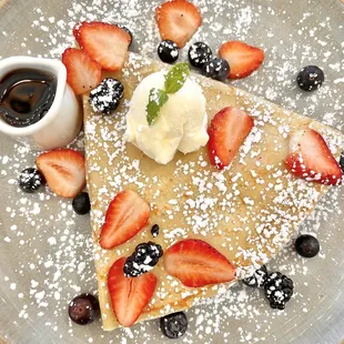 Crepes with berries