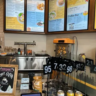 Place your order here , they give you a number and you have a seat , and wait till your food come out