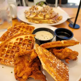 Chicken and Waffles Plate
