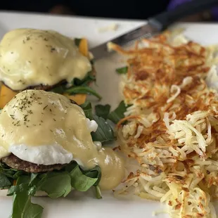 Traditional Benny with added spinach