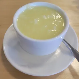 Lemon rice soup