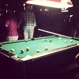 Pool tables are survival of the fittest