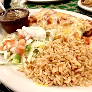 Supreme Fajita Burrito Platter