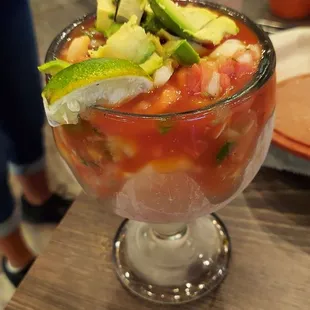 Shrimp cocktail Mexicano.