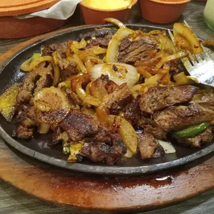 Steak fajitas