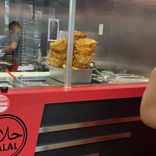 a man preparing food
