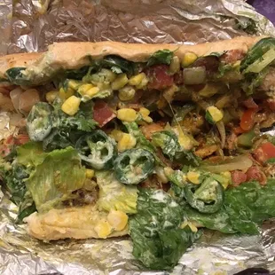 Chicken torta - filling and tasty. Bread started to fall apart a bit though.