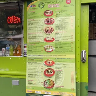 What an extensive menu!