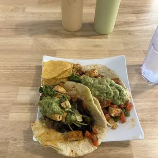 Tofu Taco (I took a bite lol)
