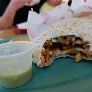 Perfect vegan buritto and the best horchata I've had in years.