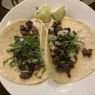 Beef tacos