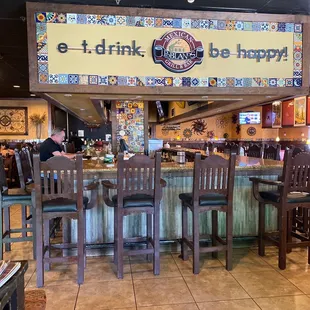 the bar