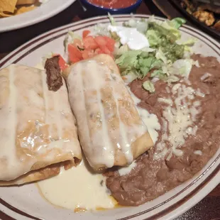 Dos Chimichangas