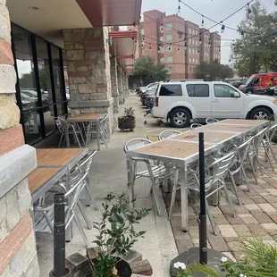 Outside seating