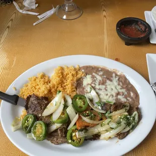 The Bistec A La Mexicana was delicious!!!
