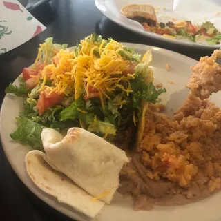 Crisp Taco Plate Lunch
