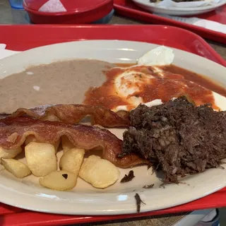 Huevos Rancheros with Barbacoa