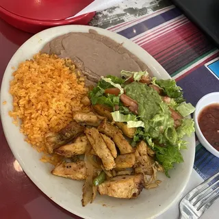 Chicken Fajitas Taco Lunch