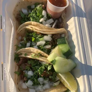 Steak Tacos Plate