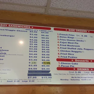 Best prices for a 7 inch oyster poboy I've seen. Will have to report on number of oysters and how it tastes.