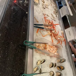 Crabs and mussel