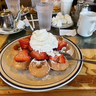 Strawberry waffle perfection