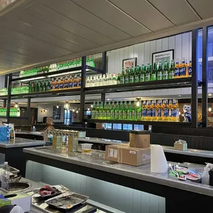 interior, sushi and sashimi