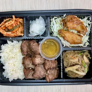 Bento box beef