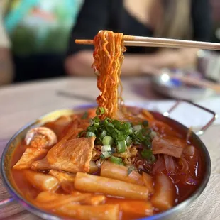 Tteokbokki + ramen noodles