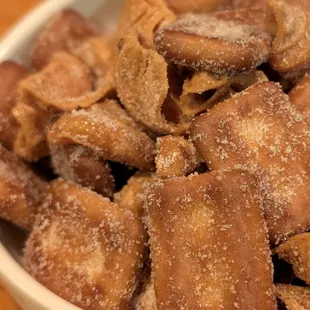 These free crunchy wheat sugar Appetizers I&apos;ve never had before and were delicious, like giant cinnamon toast crunch cereal
