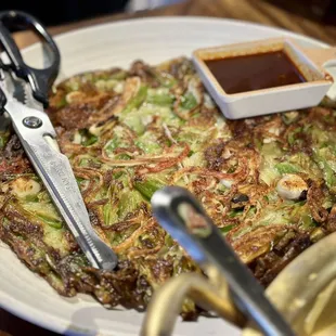 Seafood pancake
