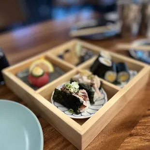 sushi and sashimi, food