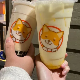 Strawberry Kiwi Banana Creamy Shake and mango Yakult