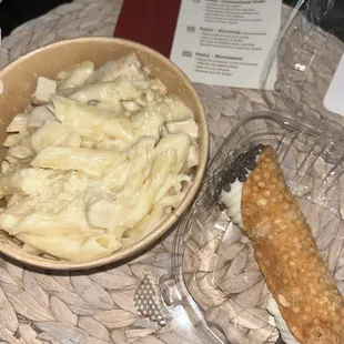 Formaggi with Penne and Cannoli