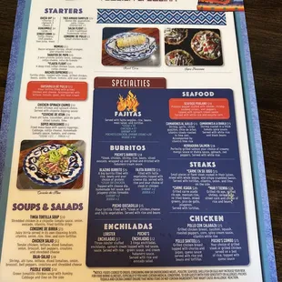 Menu, fall 2023